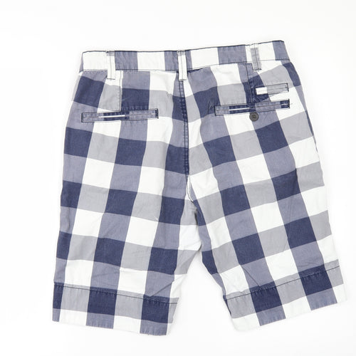 Cedar Wood State Mens Blue Check  Chino Shorts Size 32 in