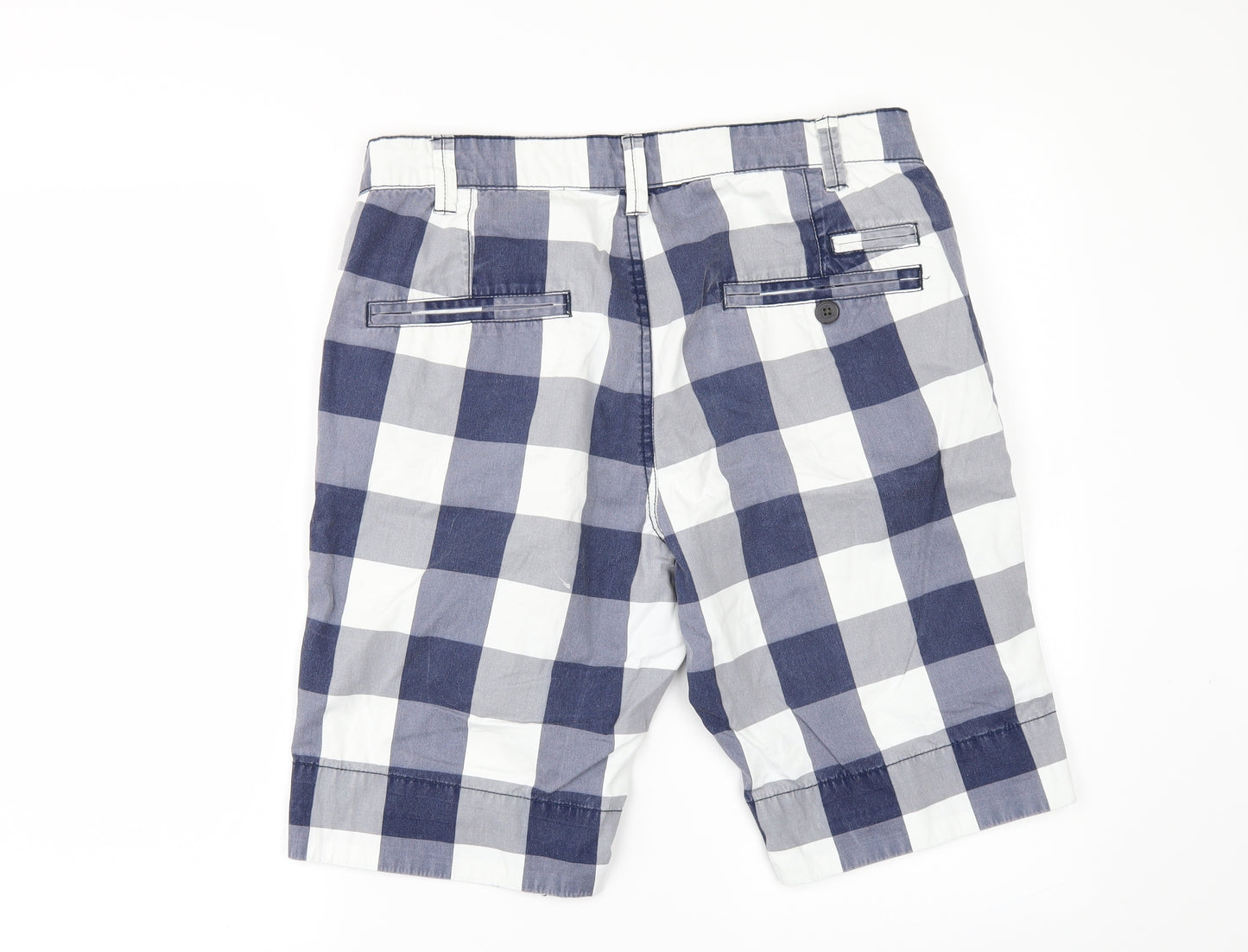Cedar Wood State Mens Blue Check  Chino Shorts Size 32 in