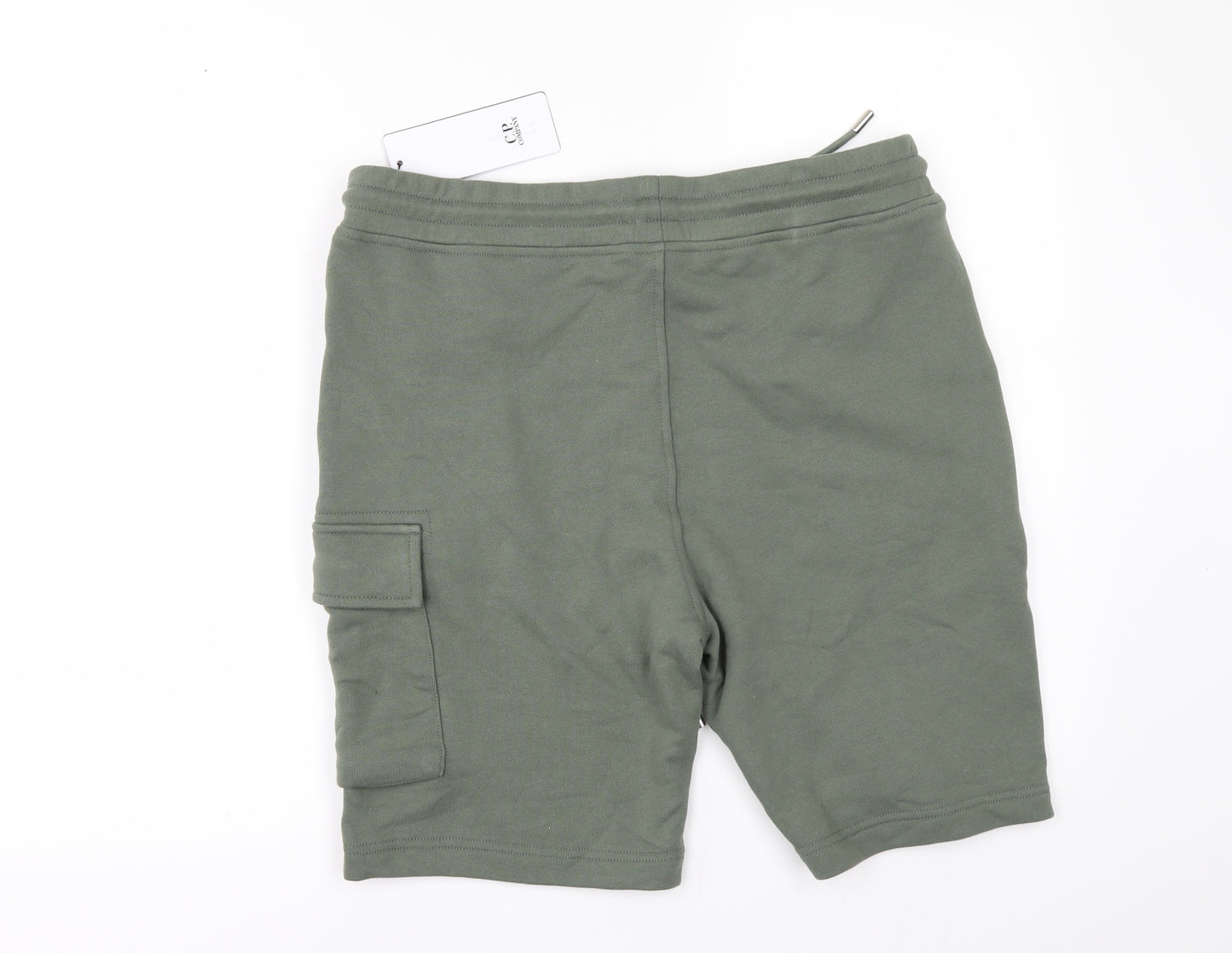 C.P. Company Mens Green   Sweat Shorts One Size
