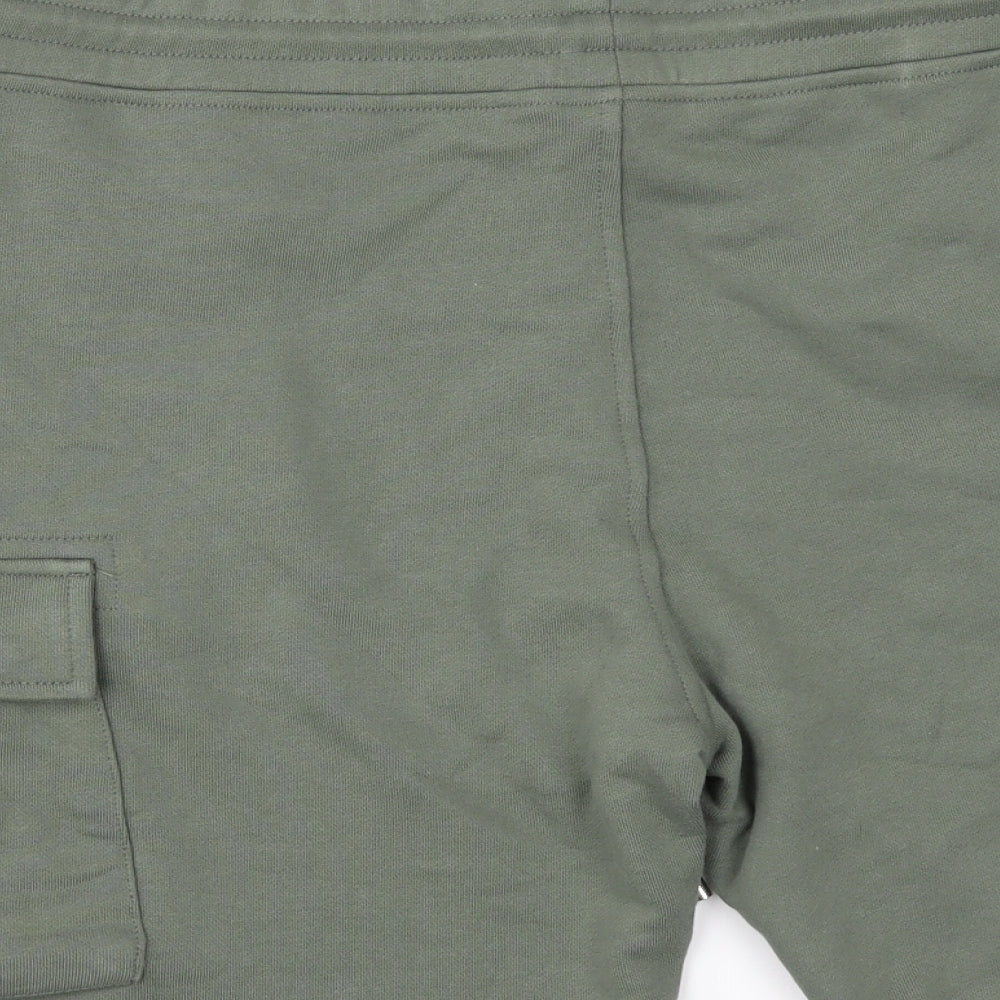 C.P. Company Mens Green   Sweat Shorts One Size