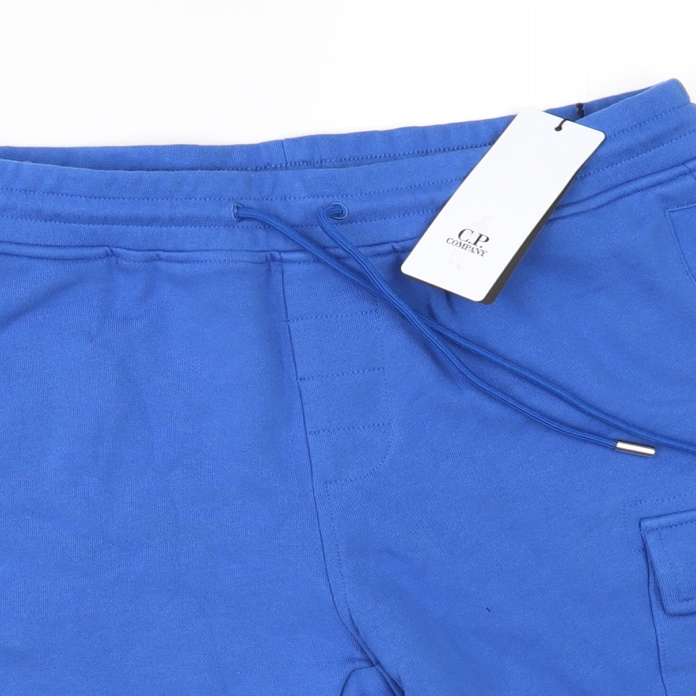 C.P. Company Mens Blue   Sweat Shorts Size L