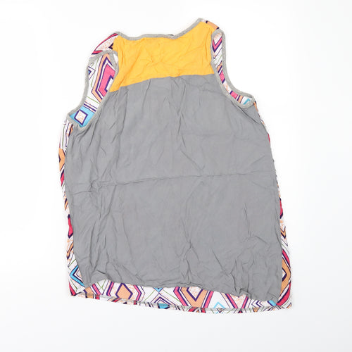 NEXT Womens White Geometric  Camisole Blouse Size 10