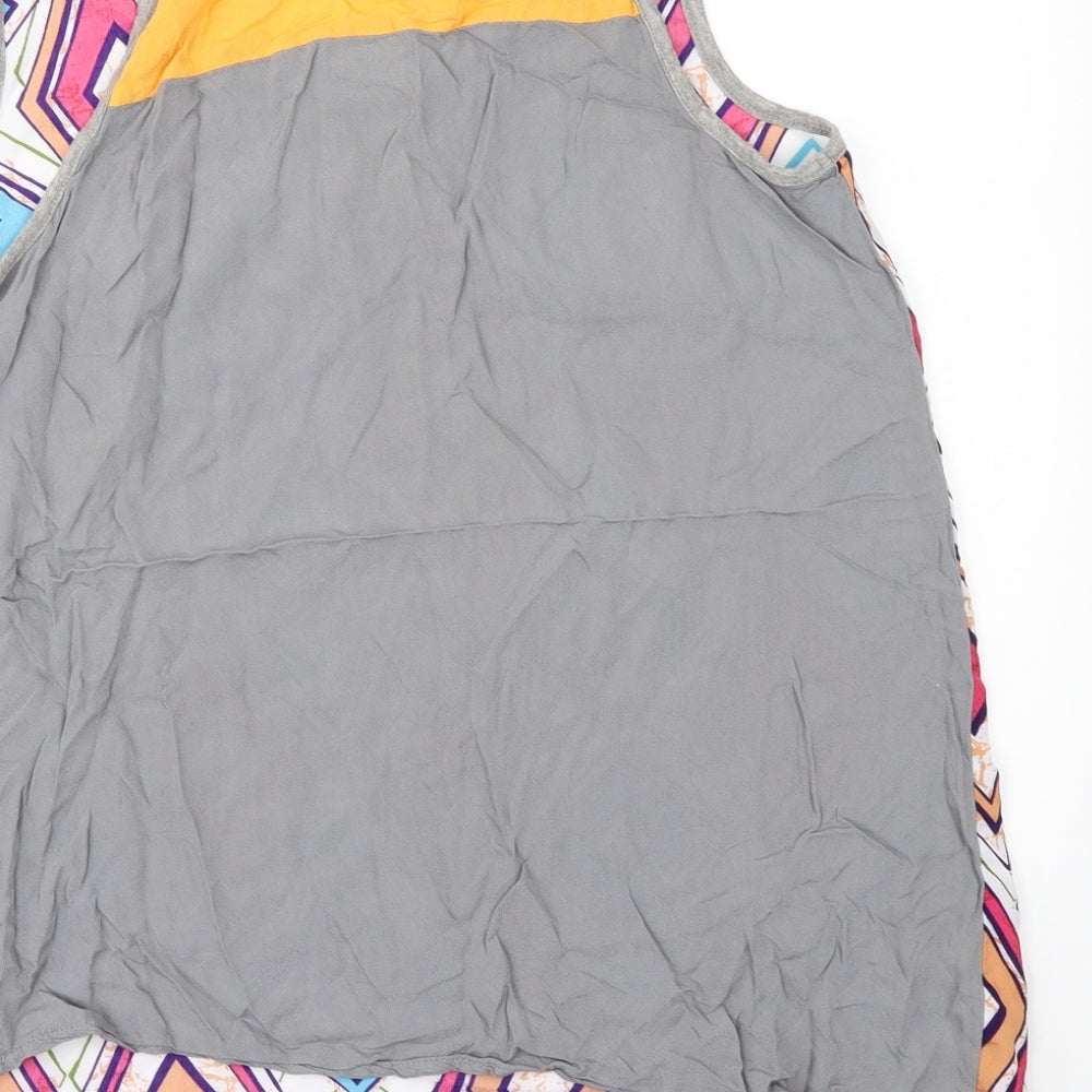 NEXT Womens White Geometric  Camisole Blouse Size 10