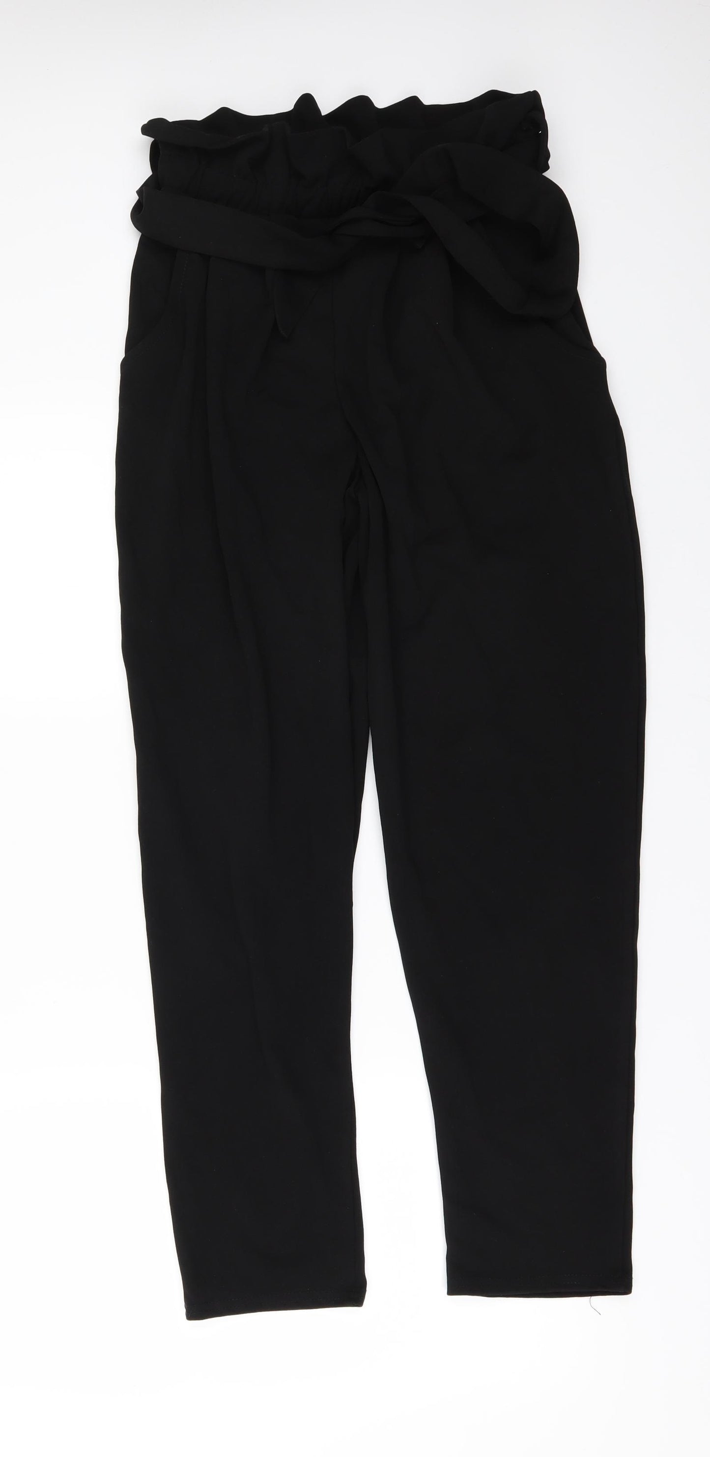 Stylewise Womens Black   Trousers  Size 8 L28 in