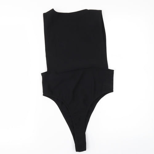PRETTYLITTLETHING Womens Black   Bodysuit One-Piece Size 10