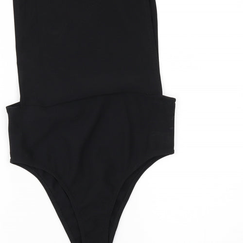 PRETTYLITTLETHING Womens Black   Bodysuit One-Piece Size 10