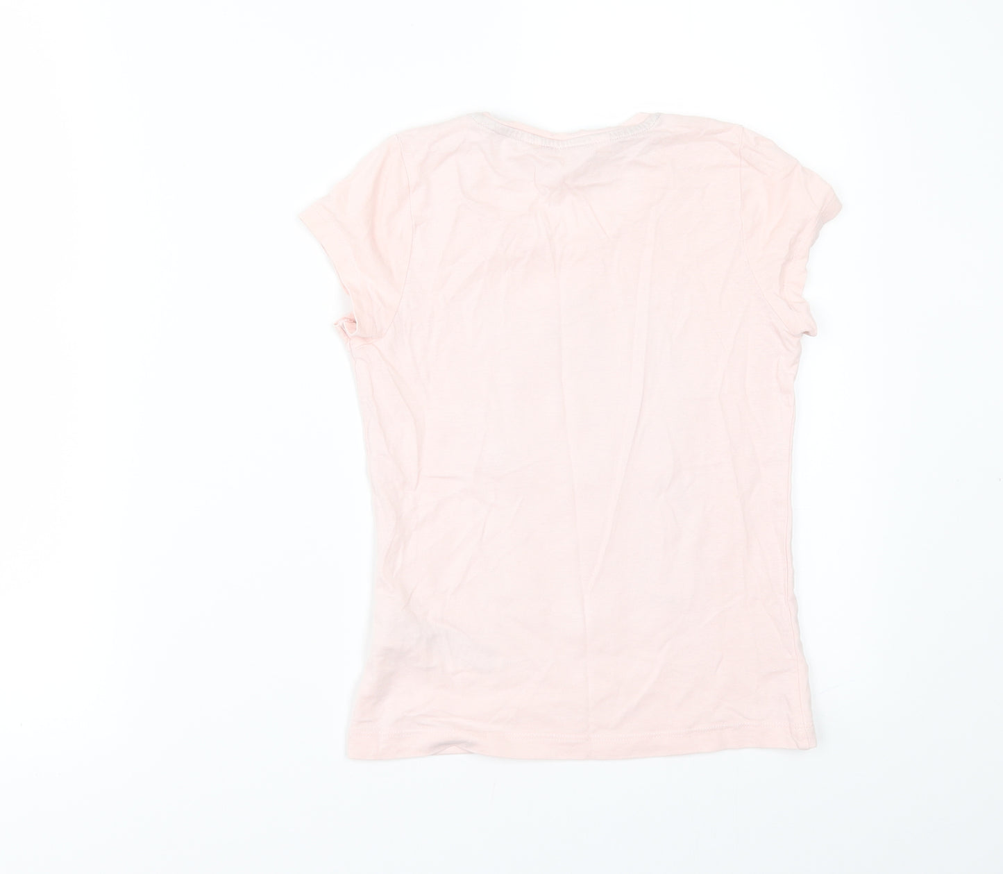 Jasper Conran Girls Pink   Basic T-Shirt Size 7-8 Years  - BALLET SHOES