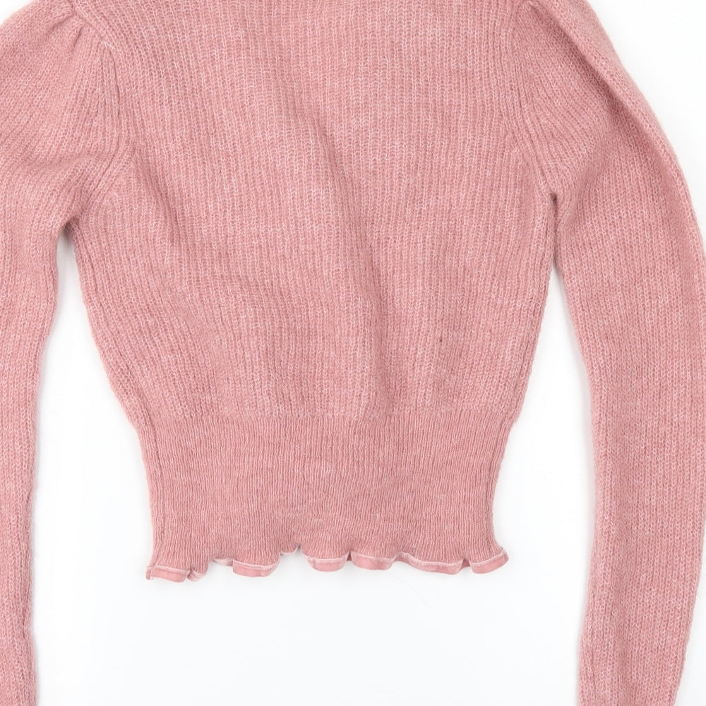 Zara Womens Pink   Cardigan Jumper Size S