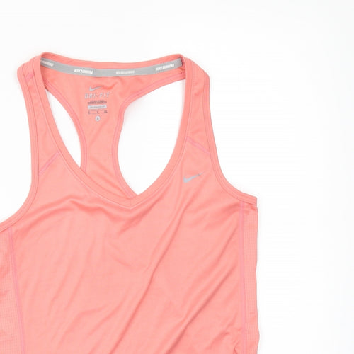 Nike Womens Orange   Basic T-Shirt Size S