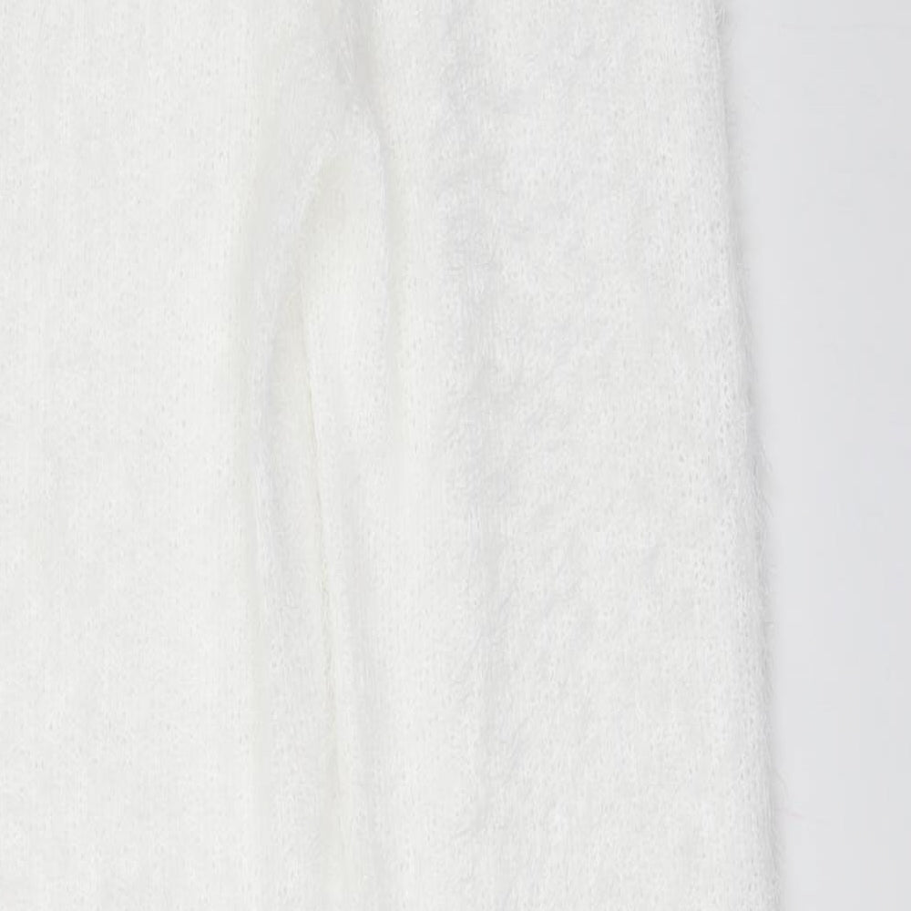 Missy Empire Womens White   Trousers  Size 6 L32.5 in