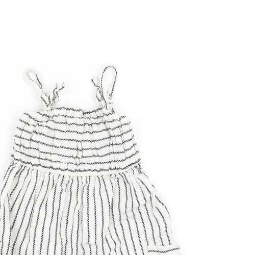 Very Girls White Striped  Playsuit One-Piece Size 2-3 Years