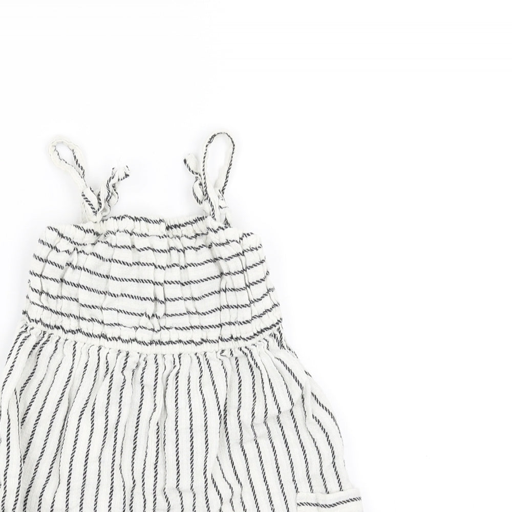 Very Girls White Striped  Playsuit One-Piece Size 2-3 Years