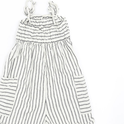 Very Girls White Striped  Playsuit One-Piece Size 2-3 Years