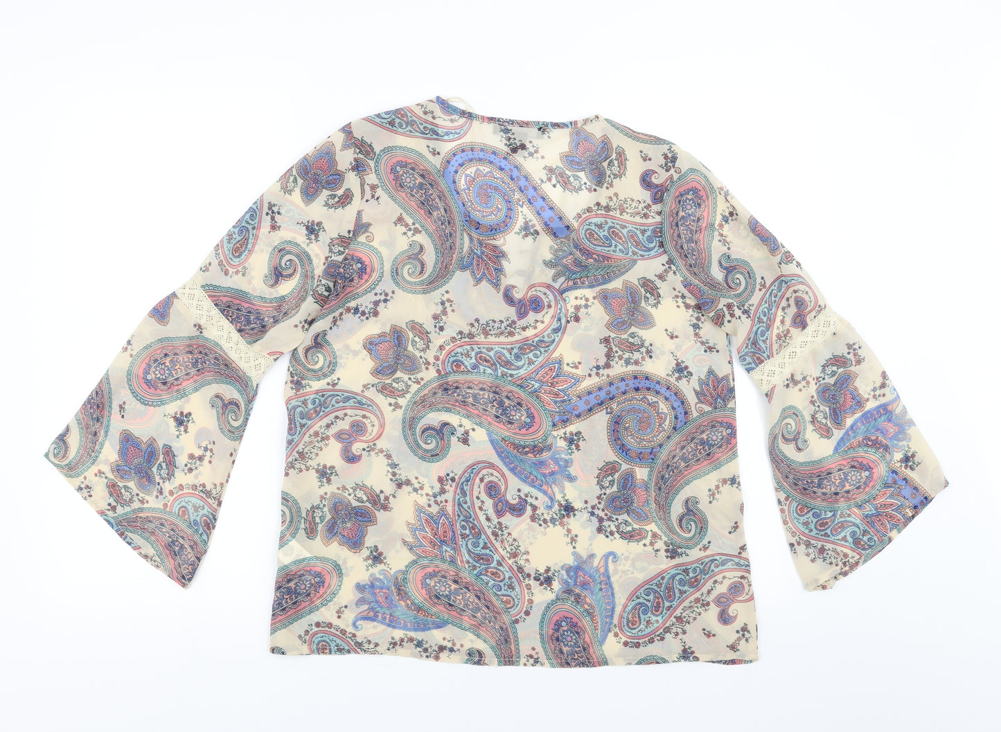 Primark Womens Ivory Paisley  Basic Blouse Size 10