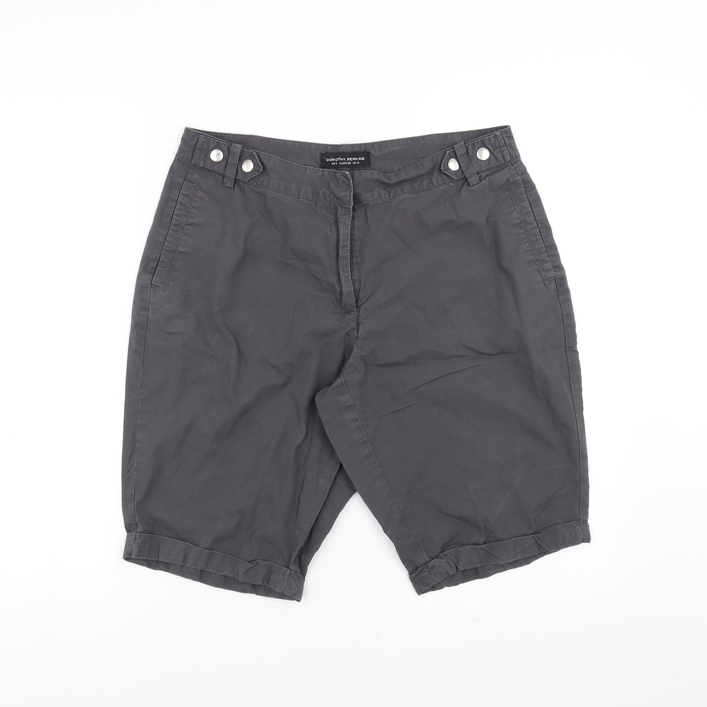 Dorothy Perkins Womens Grey   Bermuda Shorts Size 10