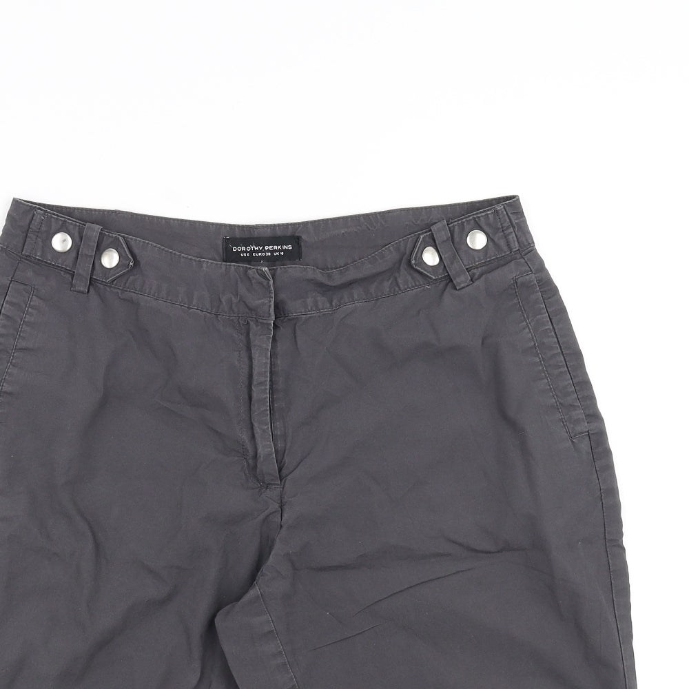 Dorothy Perkins Womens Grey   Bermuda Shorts Size 10