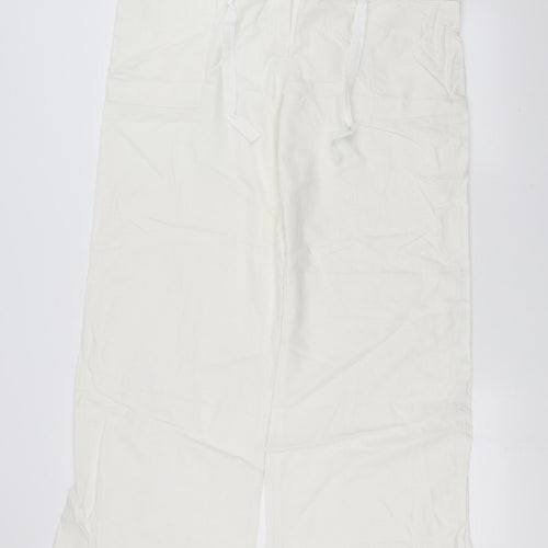 NEXT Womens White   Trousers  Size 16 L31 in