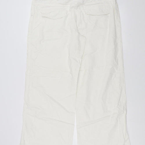 NEXT Womens White   Trousers  Size 16 L31 in