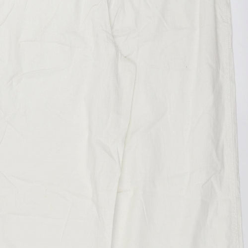 NEXT Womens White   Trousers  Size 16 L31 in