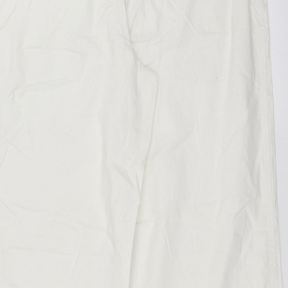 NEXT Womens White   Trousers  Size 16 L31 in