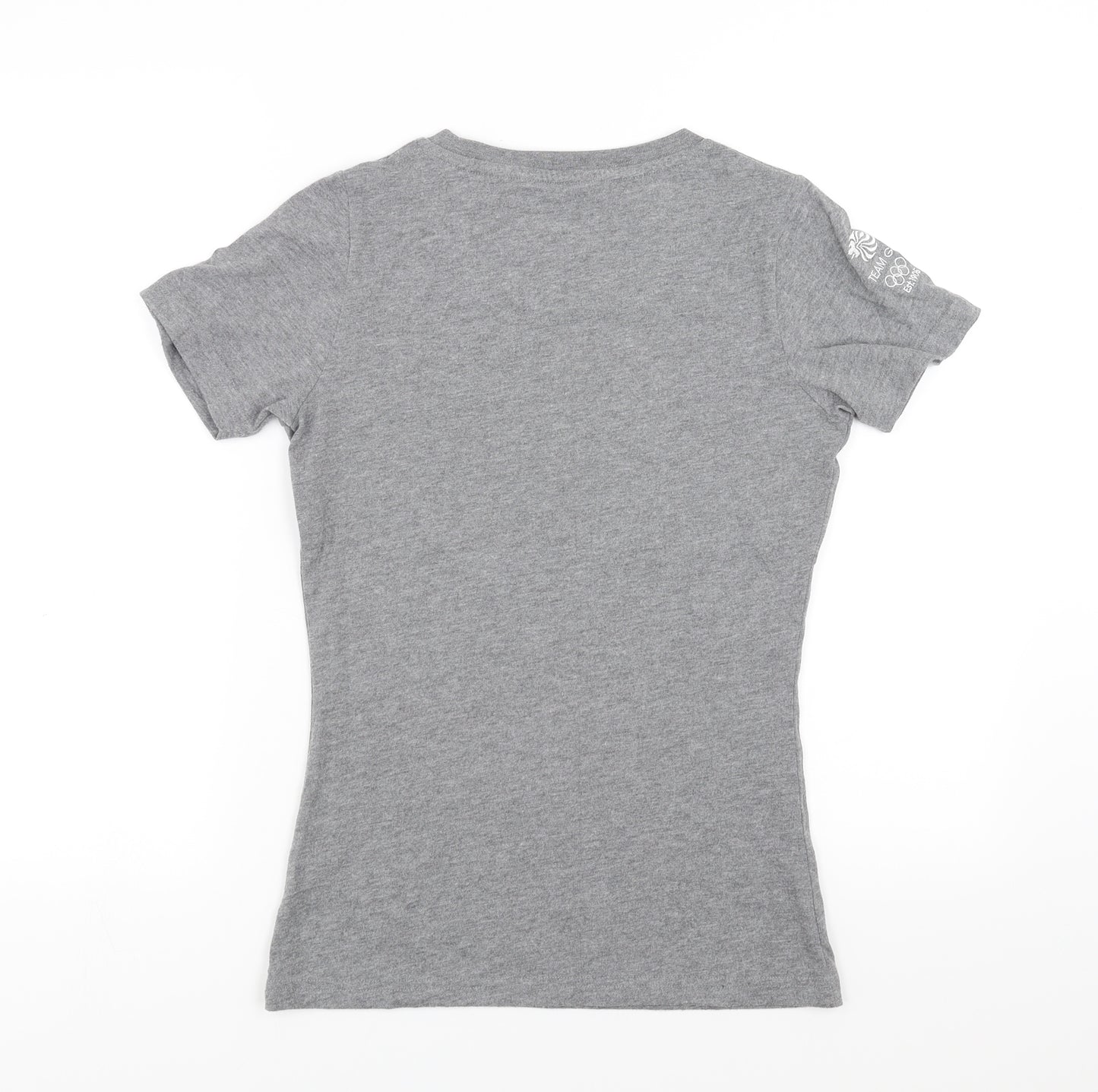 Team GB Womens Grey   Basic T-Shirt Size 8  - Team GB