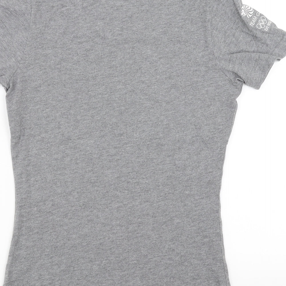 Team GB Womens Grey   Basic T-Shirt Size 8  - Team GB