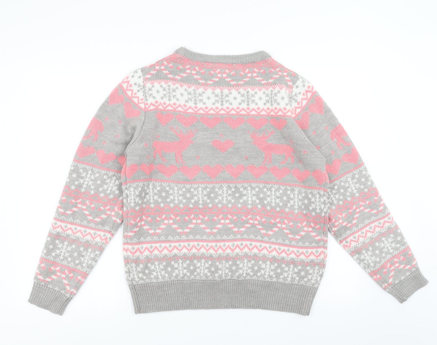 Brave Soul Womens Grey   Pullover Jumper Size 18  - Christmas  Jumper