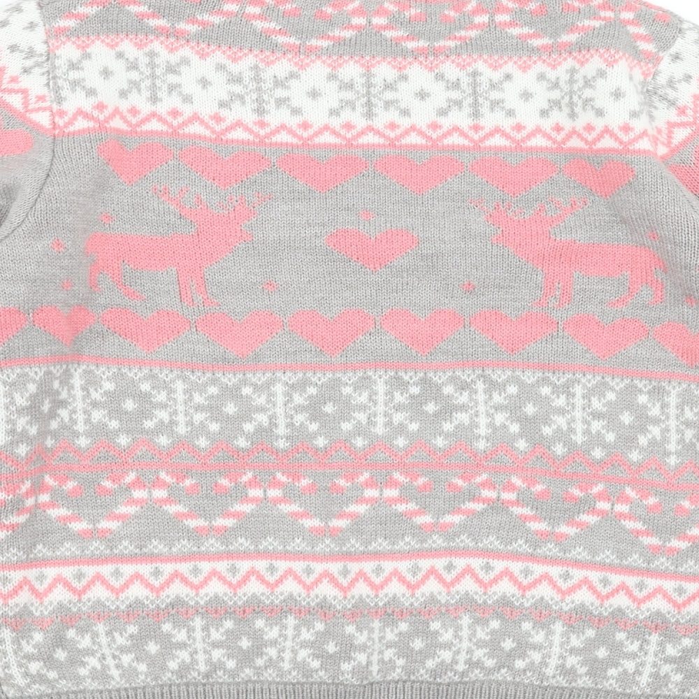 Brave Soul Womens Grey   Pullover Jumper Size 18  - Christmas  Jumper