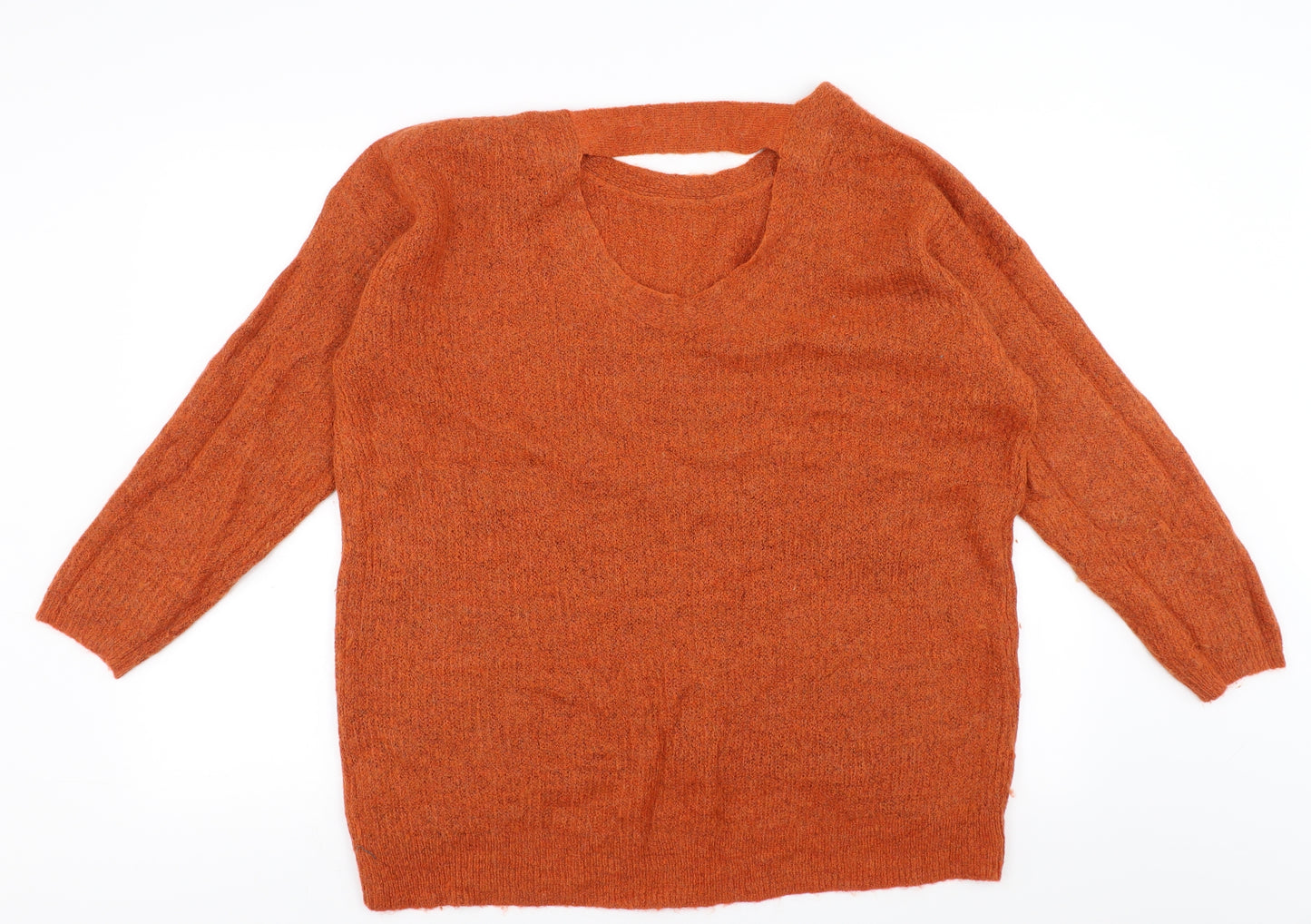 Sainsburys Womens Orange   Pullover Jumper Size 18