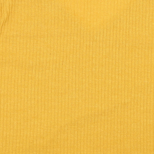 Preworn Womens Yellow   Pullover Jumper Size XL  - Lace Sleeve detail