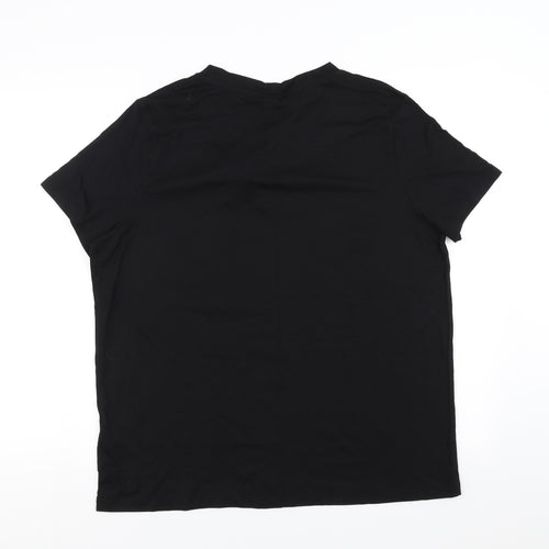 Disney Womens Black   Basic T-Shirt Size 16  - cruella de ville