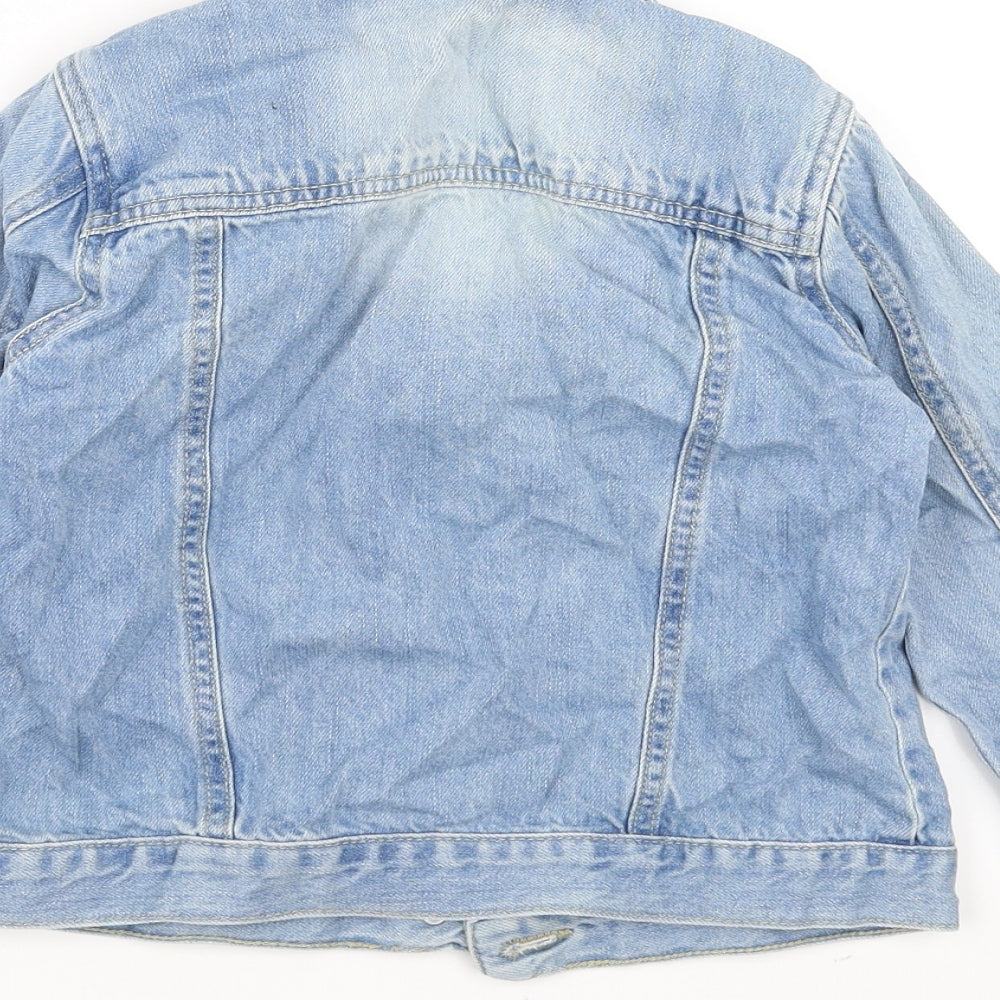 M&Co Girls Blue  Denim Jacket  Size 8-9 Years