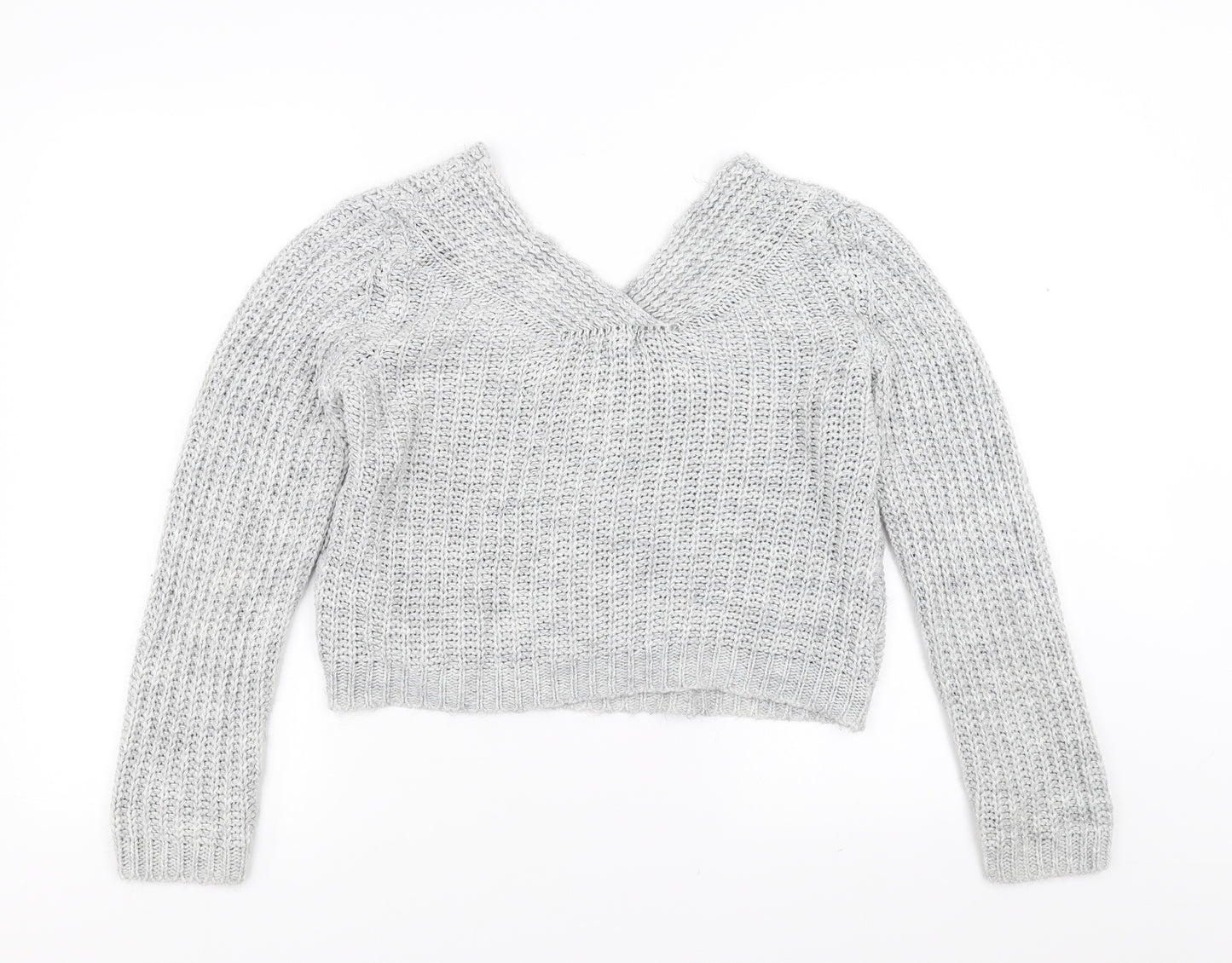 CAMEO ROSE Womens Grey   Pullover Jumper Size S