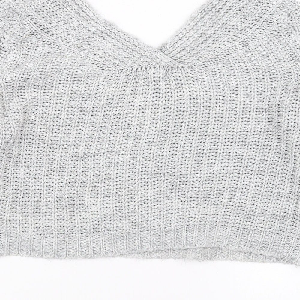 CAMEO ROSE Womens Grey   Pullover Jumper Size S