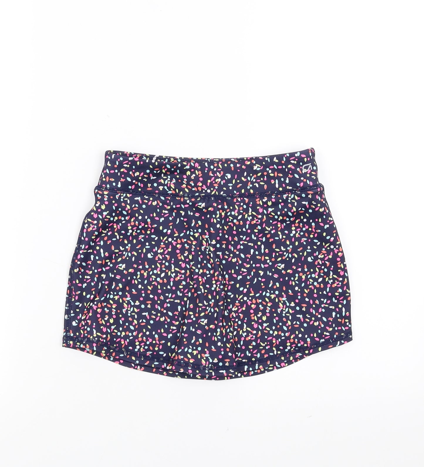 Gap Girls Blue Geometric  A-Line Skort Size 10-11 Years
