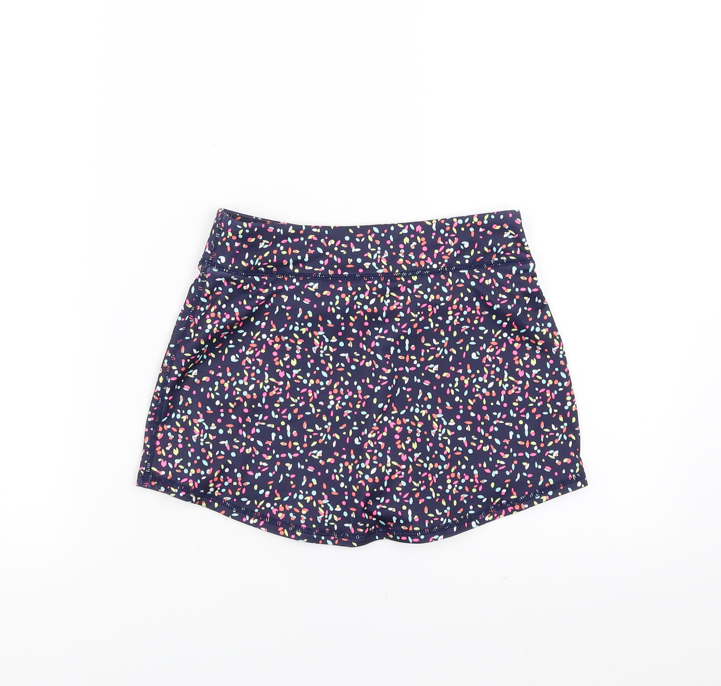 Gap Girls Blue Geometric  A-Line Skort Size 10-11 Years