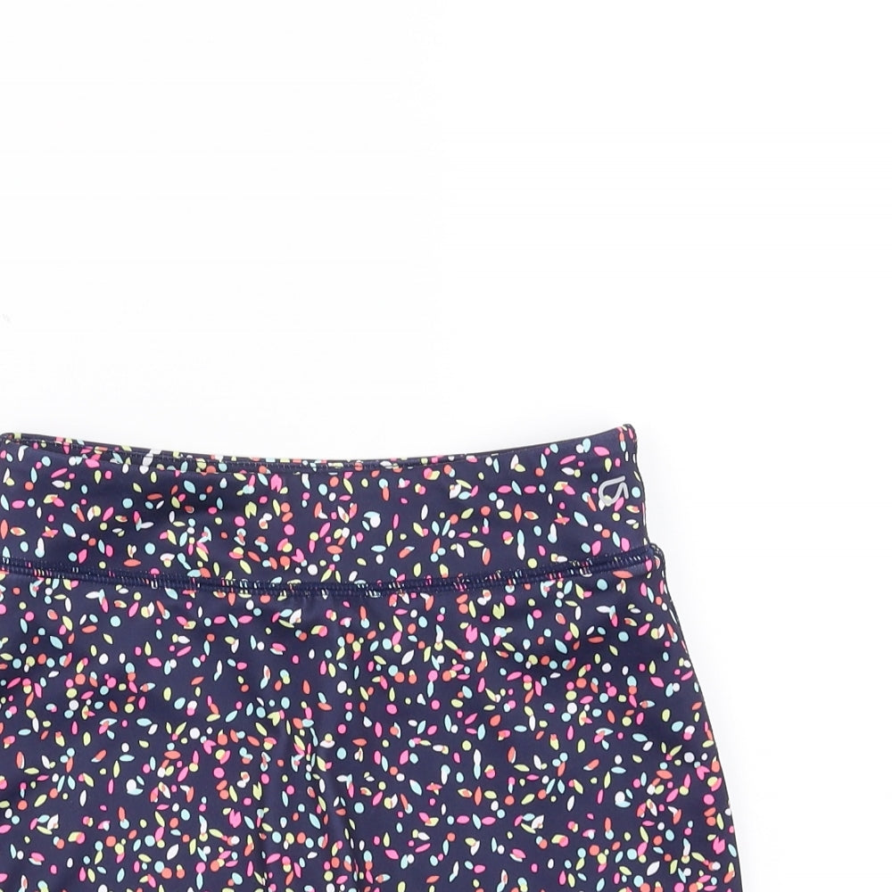 Gap Girls Blue Geometric  A-Line Skort Size 10-11 Years
