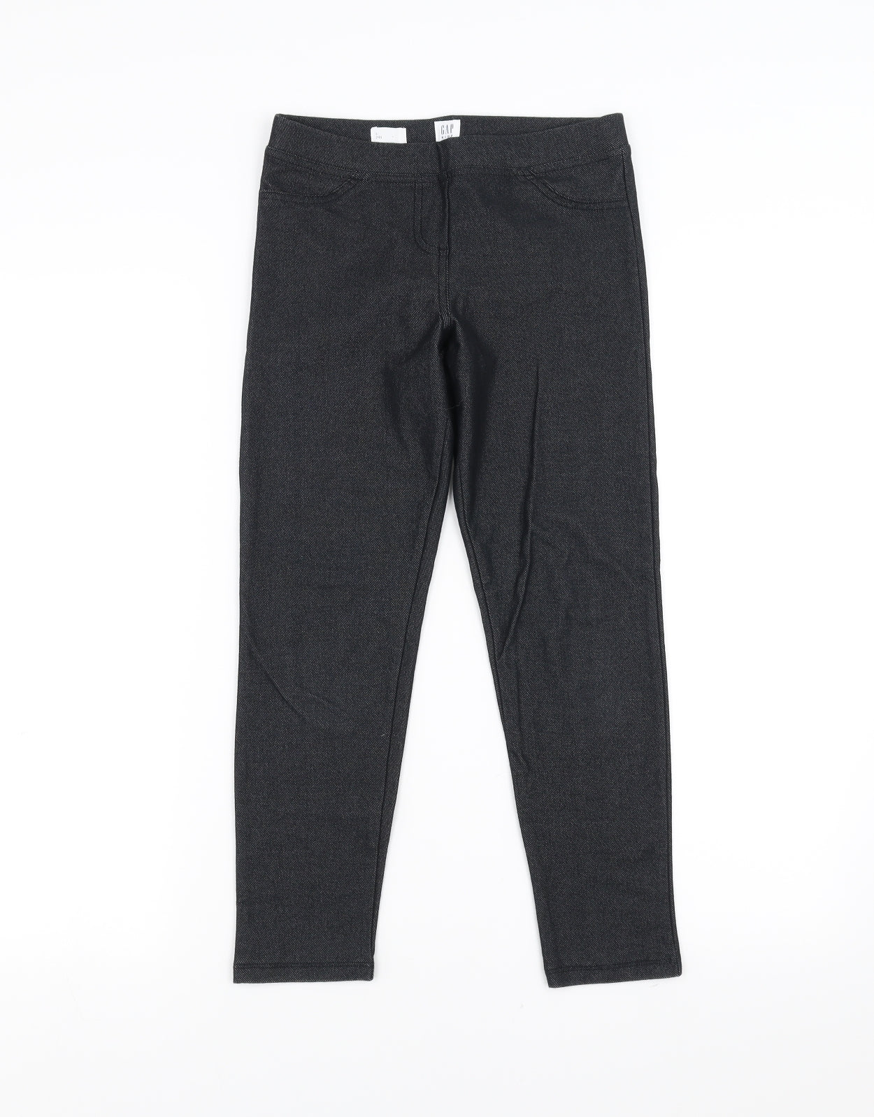 Gap Kids Girls Grey  Denim Carrot Trousers Size 10 Years - jeggings