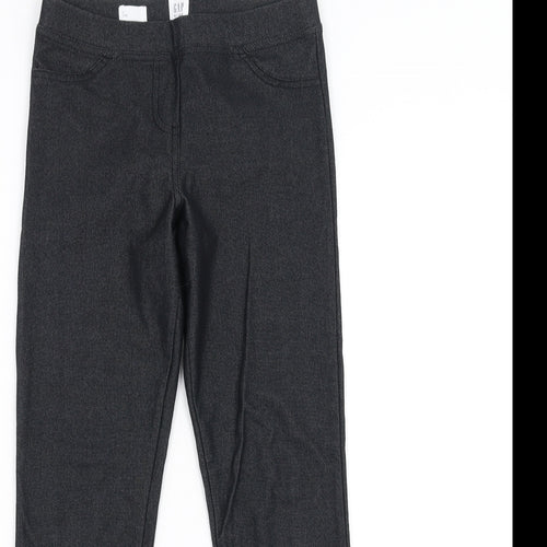 Gap Kids Girls Grey  Denim Carrot Trousers Size 10 Years - jeggings