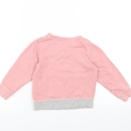 H&M Girls Pink   Pullover Sweatshirt Size 2-3 Years  - Best Sister