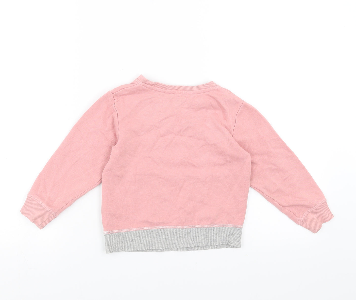 H&M Girls Pink   Pullover Sweatshirt Size 2-3 Years  - Best Sister