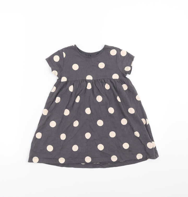 George Girls Purple Polka Dot T-Shirt Dress Size 18-24 Months