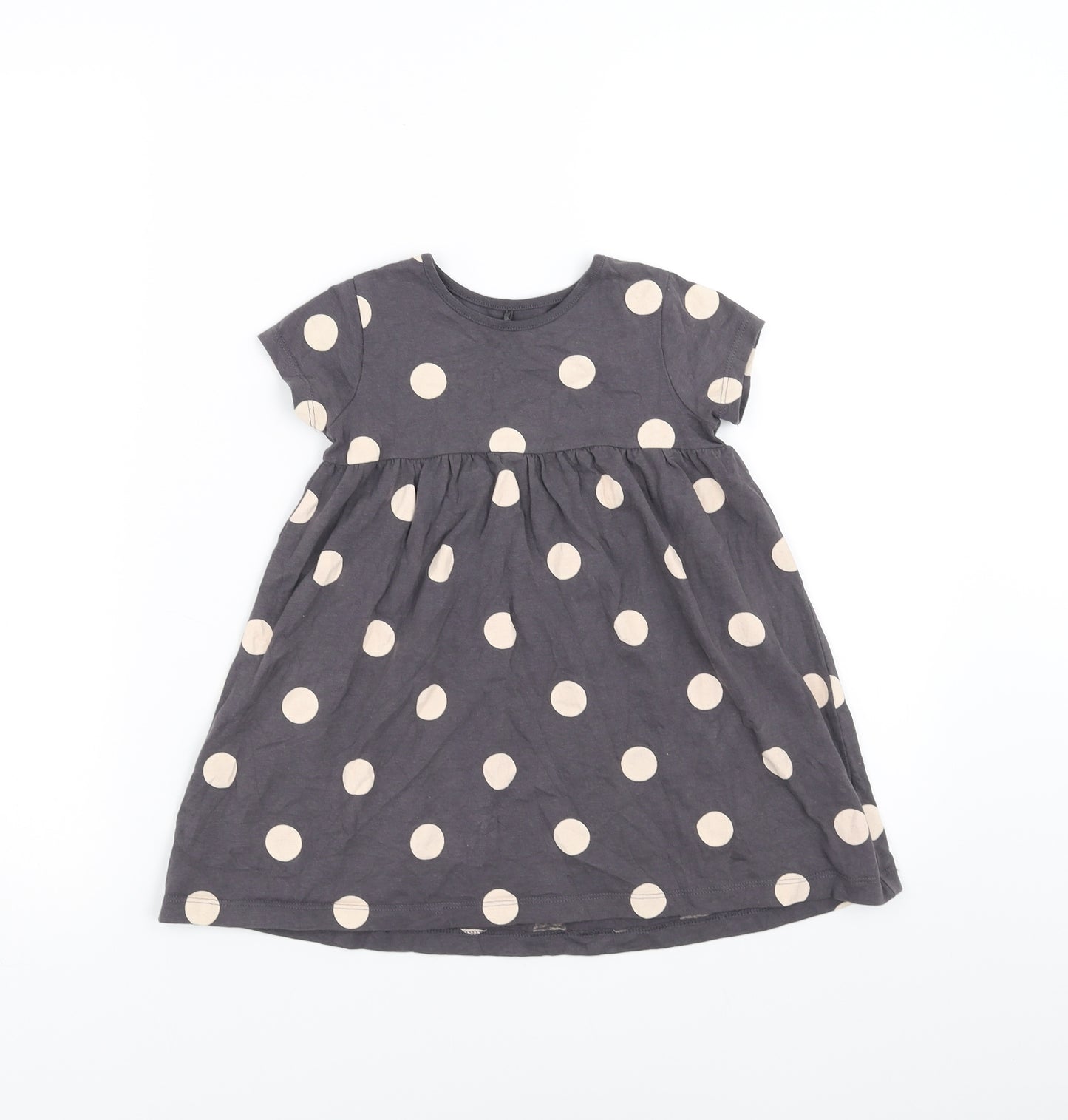 George Girls Purple Polka Dot  T-Shirt Dress  Size 18-24 Months