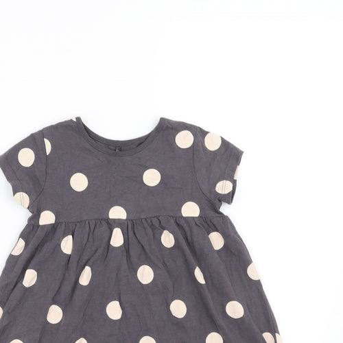 George Girls Purple Polka Dot  T-Shirt Dress  Size 18-24 Months