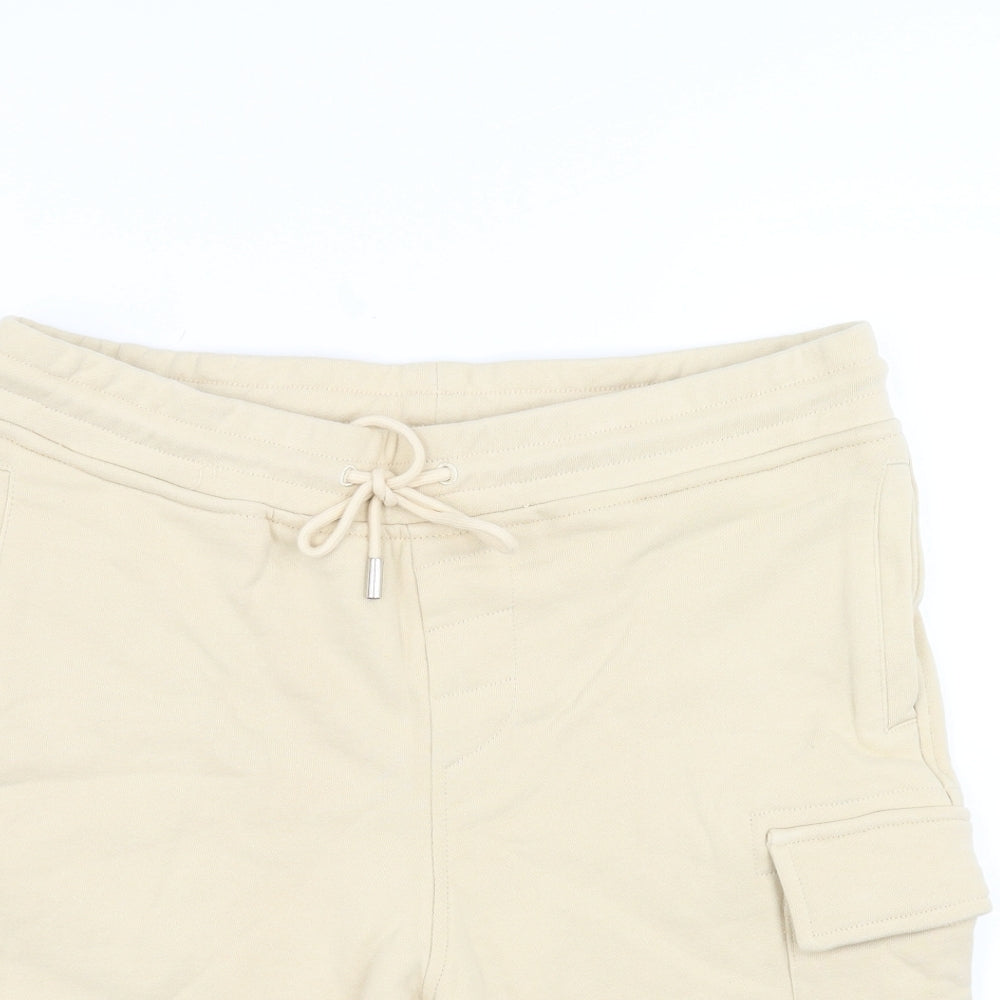 C.P. Company Mens Beige   Sweat Shorts Size L