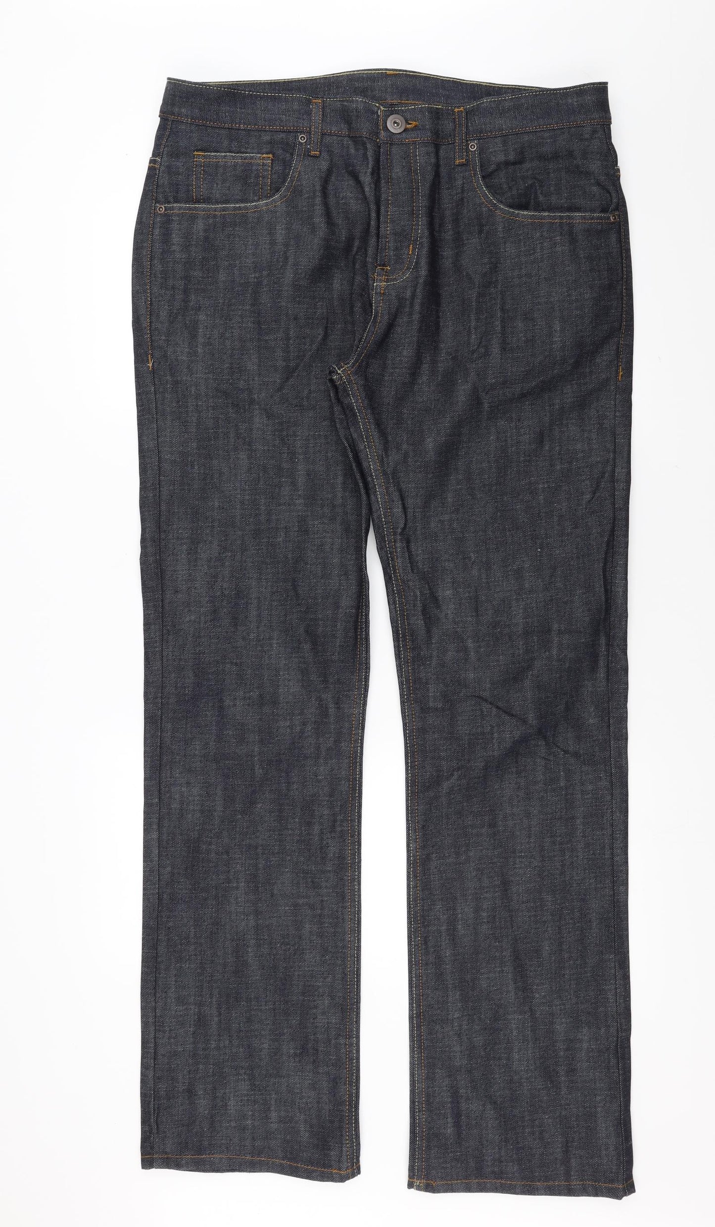 Primark Mens Blue  Denim Straight Jeans Size 38 in L34 in