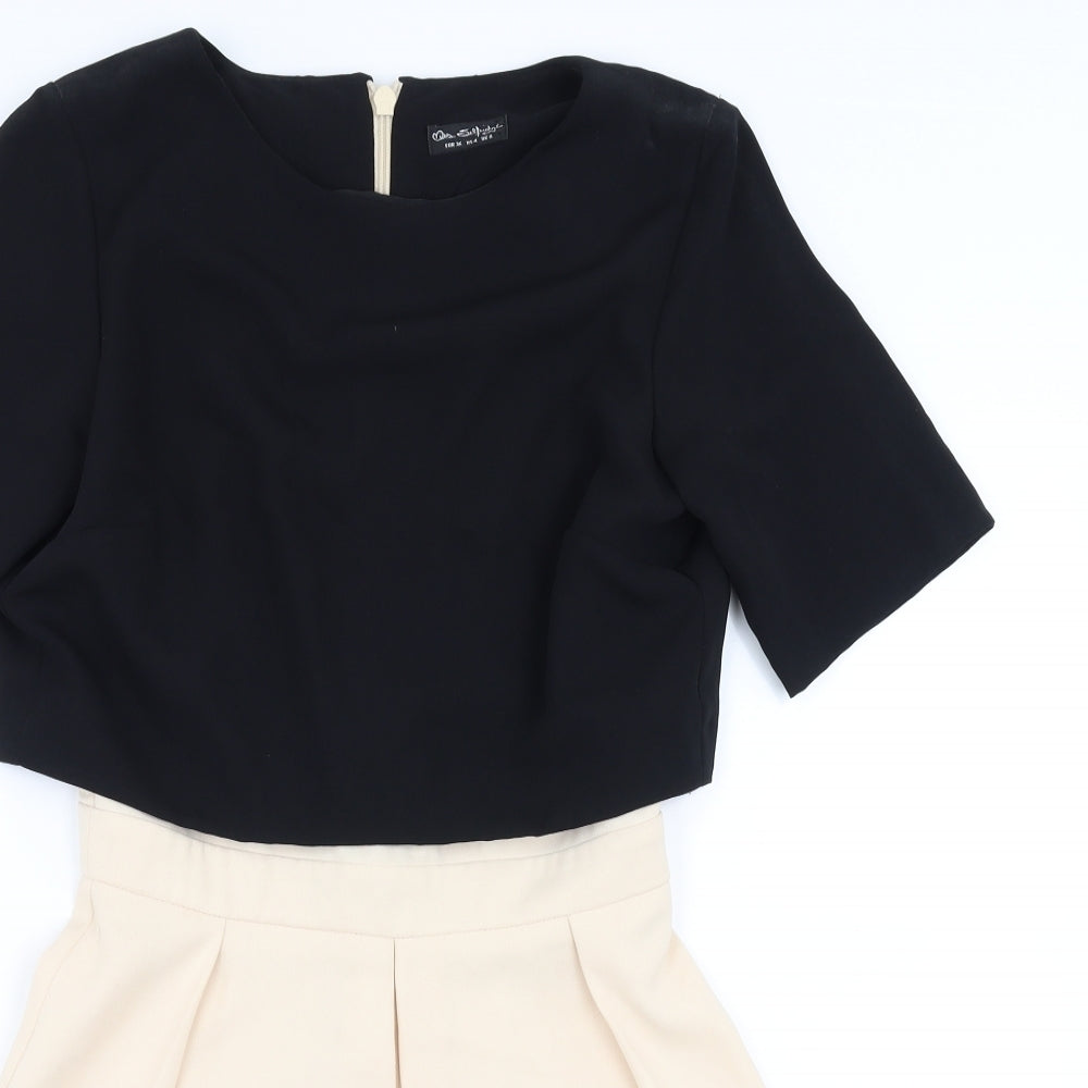 Miss Selfridge Womens Black   Playsuit One-Piece Size 8