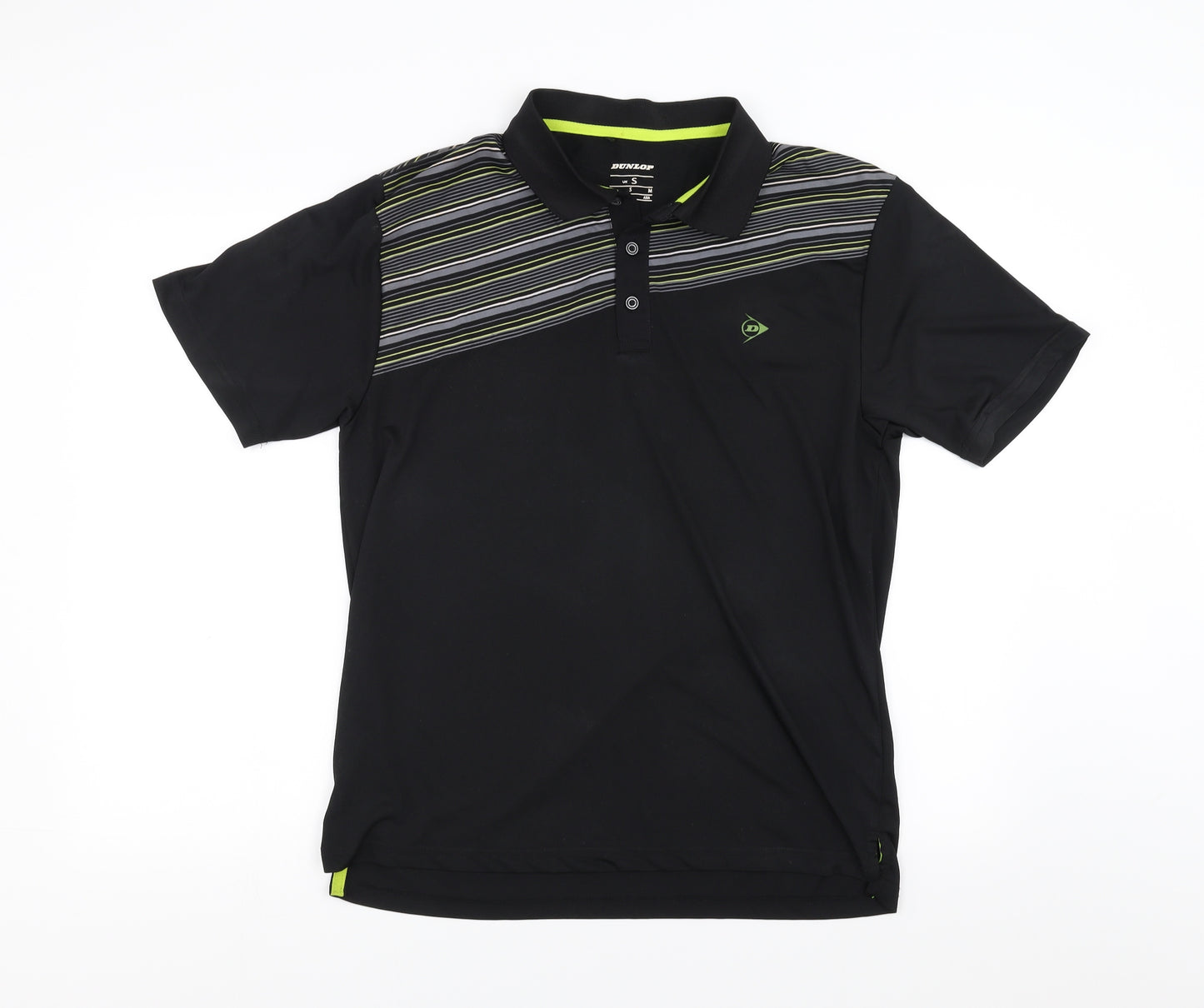 Dunlop Mens Black    Polo Size S