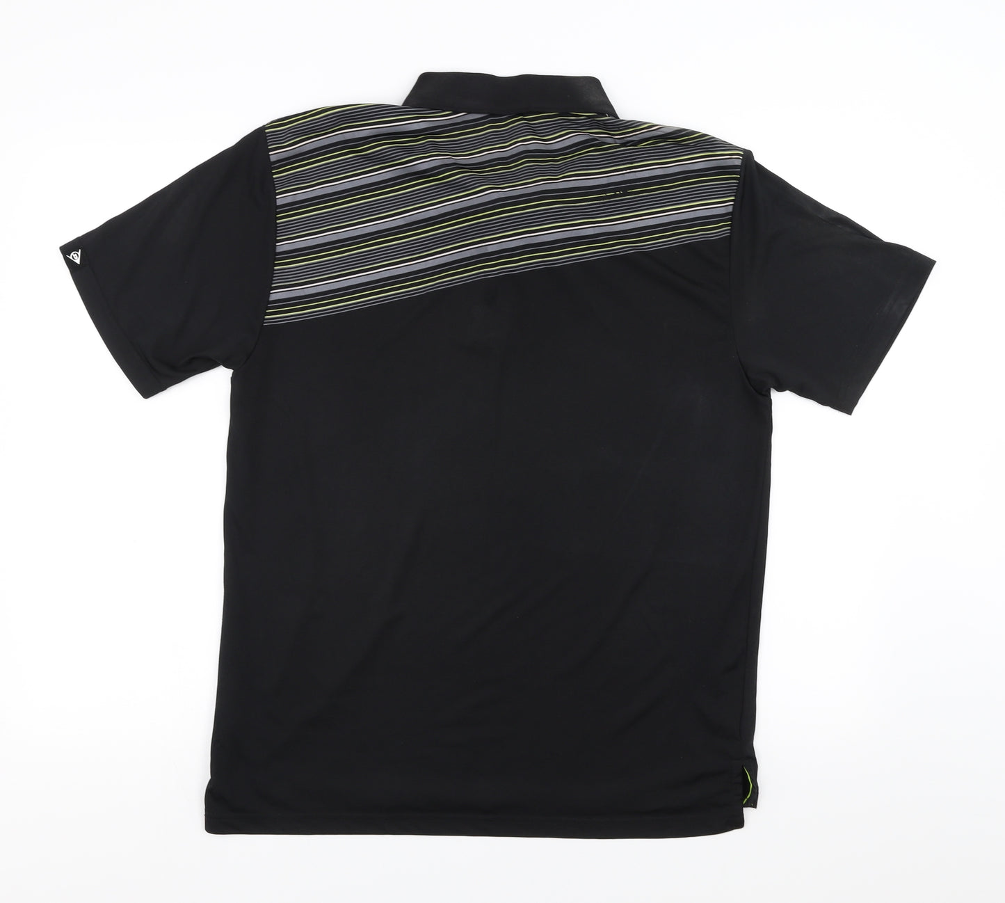 Dunlop Mens Black    Polo Size S