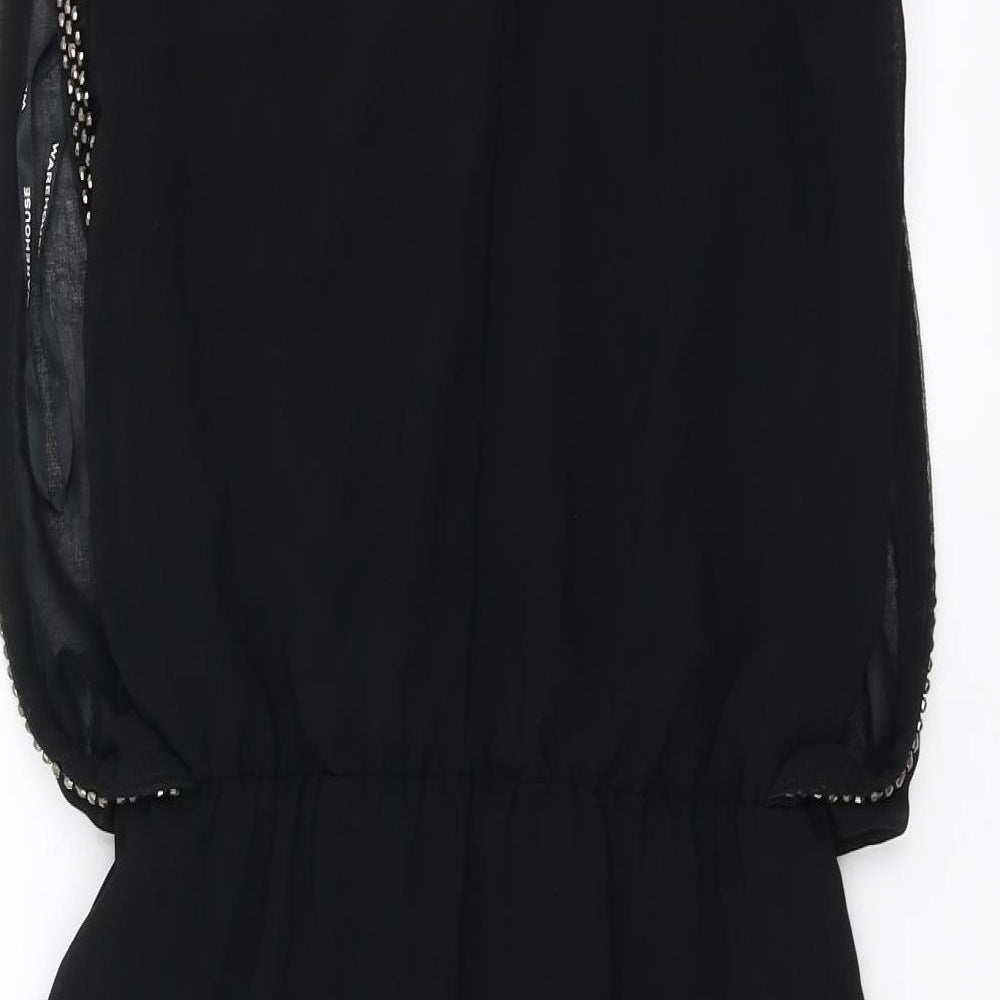 Warehouse Womens Black   Pencil Dress  Size 8